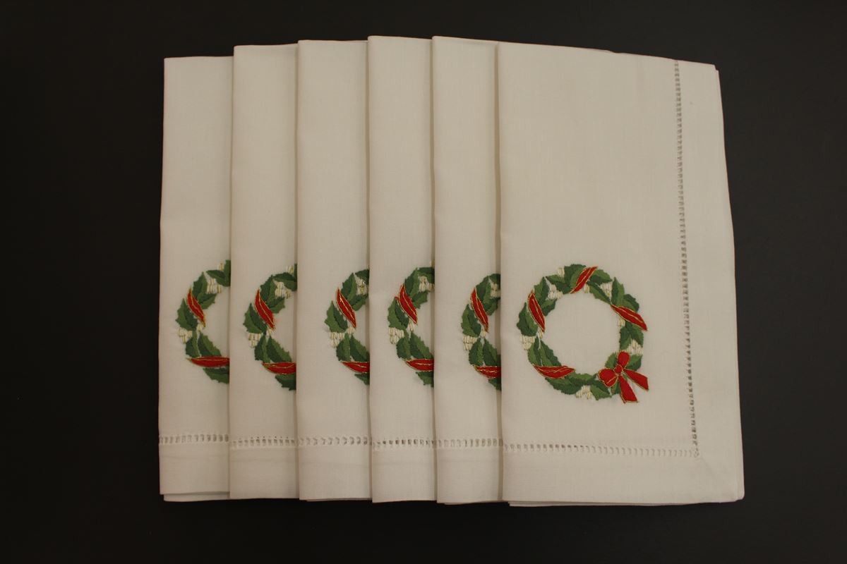 servetten Kerst krans