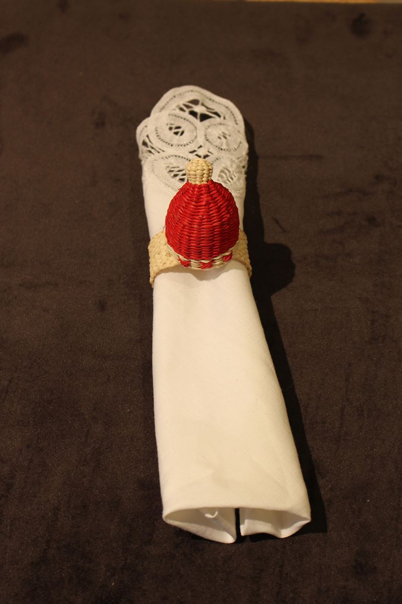 Napkin ring Christmas hat