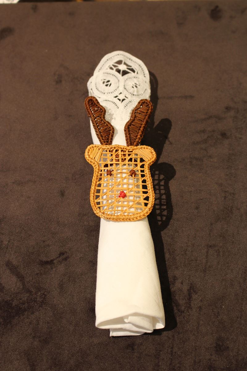 Napkin ring reindeer