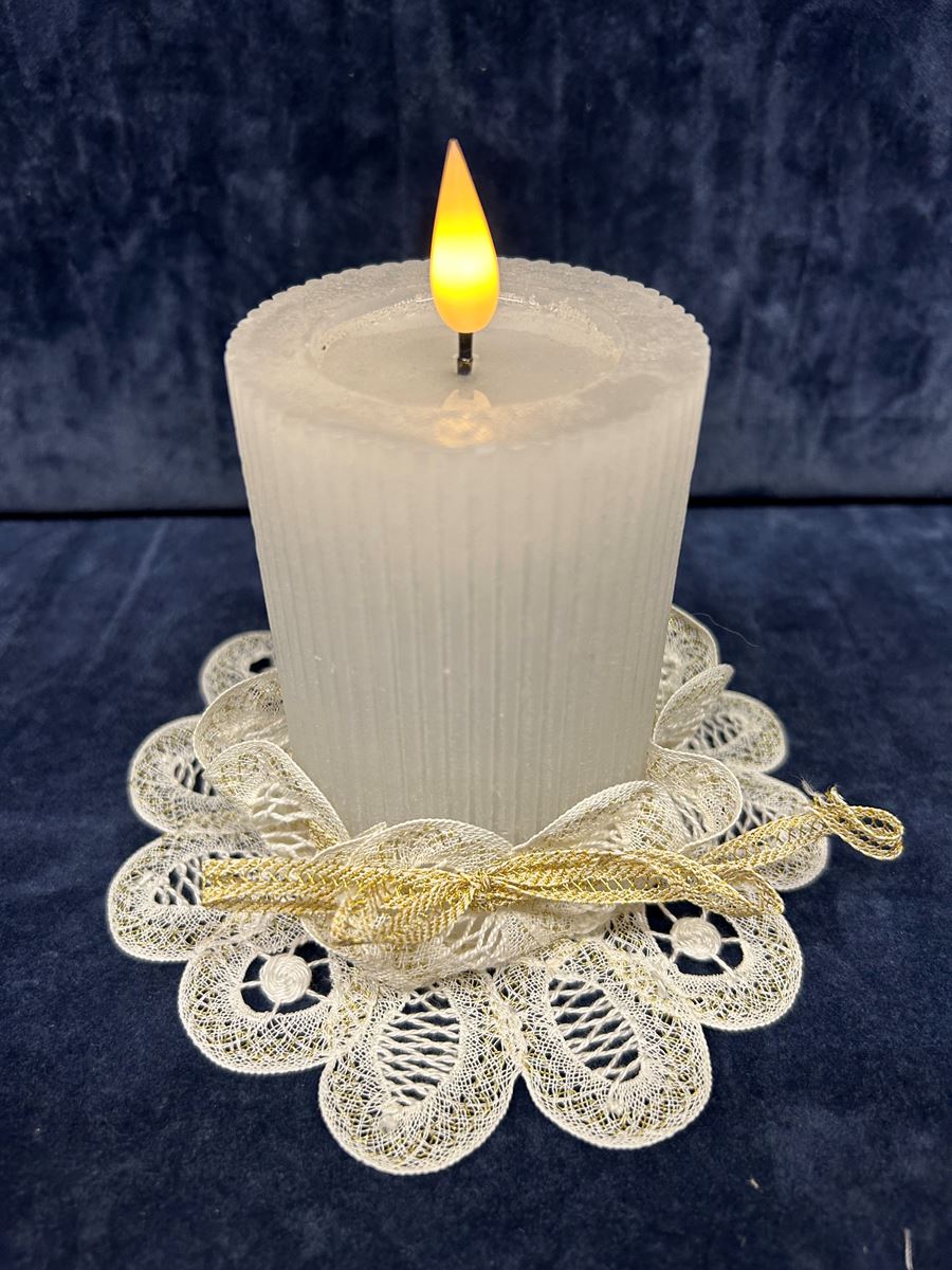 Candleholder Gold-white
